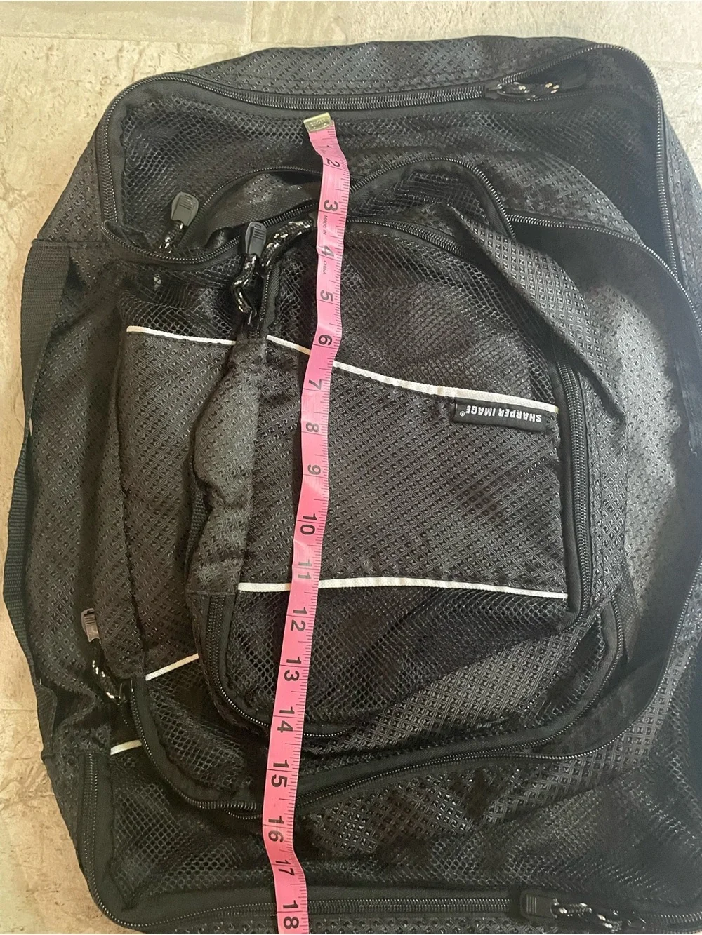 Set of three travel packing cubes by sharper image solid black